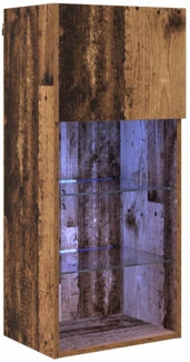 vidaXL Wandmontierter TV-Schrank Altholz 40,5 x 30 x 90 cm 882954