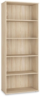 Bücherregal Optimal Standregal 79cm Sonoma Eiche hell
