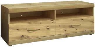 Lowboard Silver TV-Unterschrank 140x48x54cm artisan Eiche