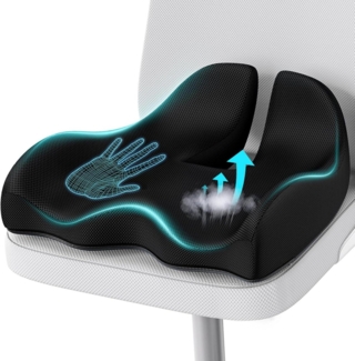 Orthopädisches Sitzkissen Memory-Schaum für Büro Auto Rollstuhl Ischias