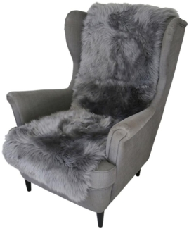 Lammfell Sesselauflage 160 x 50 cm Grau