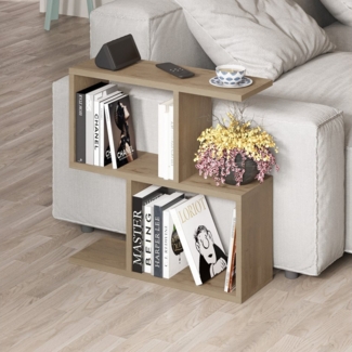 Decortie Beistelltisch Homemania, Modern Seite Ende Beistelltisch, Couchtisch, 60 x 19,5 x 60 cm