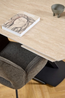 ACTONA GROUP Esszimmerstuhl Graham, Polsterstuhl, Stuhl mit Polsterung (Set, 2 St), Stoff, dekorativer Cut-Out, Drehfunktion, 4-Stern-Gestell, FSC™