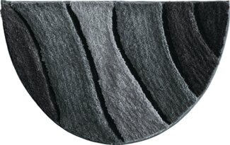 REDBEST Duschmatte Duschvorlage "Louisville" halbrund, Höhe 20 mm, Streifen