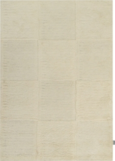 Morgenland Wollteppich - Modern Merino - rechteckig - 170x120 - Weiß