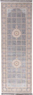 Morgenland Orientalischer Webteppich - Eastern Elegance - läufer - 200 x 100 - Silber