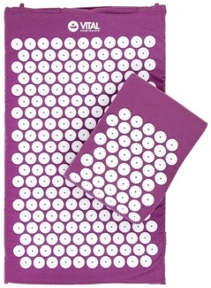 bodhi Akupressurmatte VITAL Akupressurmatte & Kissen Set aubergine
