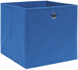 vidaXL Aufbewahrungsboxen 10 Stk. Blau 32x32x32 cm Stoff 288339