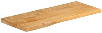 vidaXL Tischplatte mit Baumkante 90x40x3,8 cm Massivholz Mango 370731