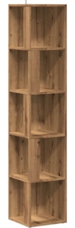 vidaXL Eckregal Artisan-Eiche 33x33x165 cm Holzwerkstoff 856725