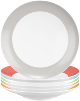 Seltmann Weiden Liberty Pure Colors Suppenteller ø 23,5 cm 6er Set - Mixed