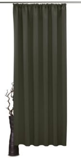 VHG Verdunkelungsvorhang Leon, Kräuselband (1 St), verdunkelnd, Polyester
