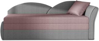 ELTAP 'Aga' Sofa, Rosa / Grau, 77 x 80 x 218 cm, Rechts