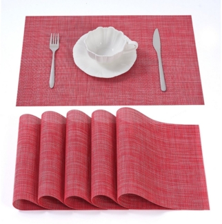 Simurq Platzset - Tischsets Abwaschbar / Rutschfest und Waschbar, (Platzdeckchen in 45x30 cm - Tischunterlage -, 6-St, Set mit 4 oder 6 Tischsets), Tischuntersetzer für Esszimmer und Küche