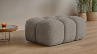 OTTO home Polsterhocker KALLIE Sitzhocker, Bubble-Optik, Maße B/T/H: 90/60/44 cm, moderne Steppung, hoher Sitzkomfort und modernes Design