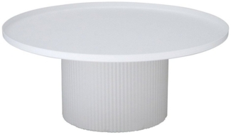 Grafelstein Etagere Dekoplateau LIVING weiß Metall Dekoteller mit Fuß D25,5cm Kerzenteller