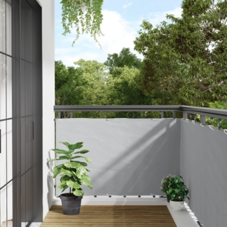 vidaXL Balkon-Sichtschutz Grau 600x90 cm PVC 4005439