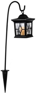 Star LED-Solarlaterne, 1-teilig,ca. 58 cm x 14,5 cm, schwarz