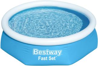 Bestway Fast Set Aufblasbarer Swimmingpool Rund 244x66 cm 93312