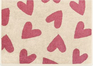 Cawö Duschtuch Badetuch 70x140 cm Heart Beats beere Herzen rosa 6275-32