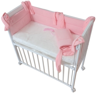 Beistellbett Set Baby – Matratze & Nestchen in Rosa, Velvet