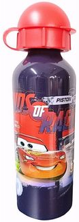 Disney Cars Trinkflasche Legends of Racing, Kinder Sport-Aluminiumflasche 520 ml BPA frei