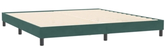 vidaXL Bettgestell ohne Matratze Dunkelgrün 200x210 cm Samt 4101376