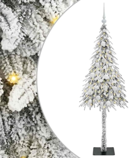 vidaXL Weihnachtsbaum mit 150 LEDs Weiß 150 cm PE und Stahl 3396219