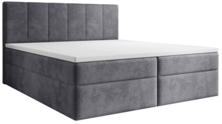 Luxusbetten24 Boxspringbett Aurelia Cord, mit Stauraum
