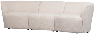 Sofa Coco aus Boucle-Stoff, Creme