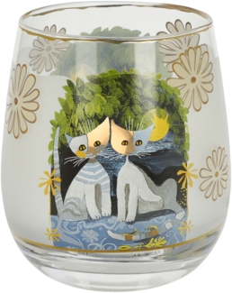 Goebel / R. Wachtmeister -Al chiaro di luna,Windlicht,8,5 x 8,5 x 9,5 cm / Glas / 8,5 x 8,5 x 9,5 cm