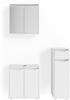 Badmöbel-Set Ruben Weiß 3 Teile Vicco