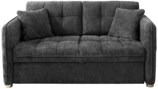 Funktionssofa Lars / Leon, Polyester, Schwarz