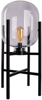 Näve Akku-Außenleuchte Lora 58 cm schwarz/transparent warmweiß