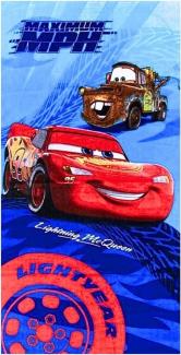 Disney Cars Badetuch Lightning McQueen, Baumwolle, Kinder Strandtuch 70 x 140 cm