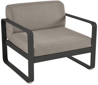 Bellevie Lounge-Sessel Outdoor 42 Lakritze B8 Taupegrau