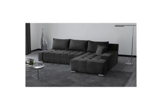 Beautysofa Ecksofa DRACO mit Schlaffunktion, mit Bettkasten, Ecke mit Einfügung