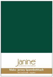 Janine Mako Jersey Spannbetttuch Bettlaken 140-160x200 cm OVP 5007 677 waldgrün