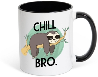 Youth Designz Tasse Chill Bro Faultier Kaffetasse Geschenk, Keramik, mit lustigem Spruch