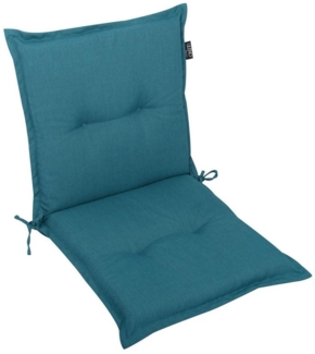 LILENO HOME Polsterauflage Gartenstuhl Niedriglehner Auflage, bequeme Sitzauflage für Gartenmöbel, (1 St, 1er Set), Polsterauflage Petrol, Sitzpolster für Klappstühle