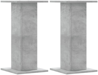 vidaXL Pflanzenständer 2 Stk. Betongrau 30x30x60 cm Holzwerkstoff 3307858