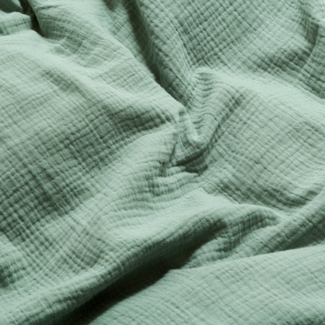 Wolkenfeld Bettwäsche Wolkenfeld Premium Musselin mit Reißverschluss, Musselin, 2 teilig, aus 100% Baumwolle – Atmungsaktiv & Weich – inkl. Kissenbezug 80x80