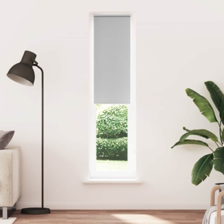 vidaXL Verdunkelungsrollo Hellgrau 55x230 cm Stoffbreite 50,7 cm 4011457