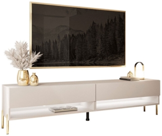 Lookway Lowboard CALANTE 180 cm RTV Schrank auf Beinen und LED-Beleuchtung