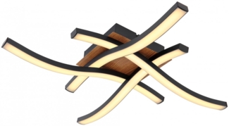 Deckenleuchte Wohnzimmer Deckenlampe Schlafzimmer LED schwarz 67171-20