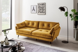 Trends by HG 3-Sitzer Amira, mit Strasssteinen und goldfarben Applikationen