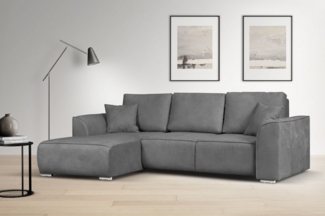 INOSIGN Ecksofa BEATRICE optionale Schlafsofa mit Bettkasten, B/T/H: 265/170/86 cm, L-Form, wahlweise auch mit Bettfunktion und Bettkasten