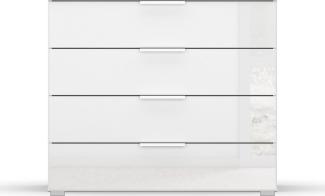 rauch Schubkastenkommode Sideboard Kommode Schubkastenkommode KOLUNA mit Glasfront, Breite 93 cm mit 4 großen Schubladen für viel Stauraum MADE IN GERMANY