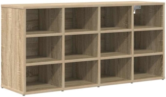 vidaXL Schuhschrank Sonoma Eiche 103 x 30 x 51 cm Holzwerkstoff 808705