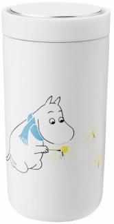 Stelton Becher To Go Click Moomin Frost, Trinkbecher, Edelstahl, Kunststoff, Blau, 200 ml, 1370-6